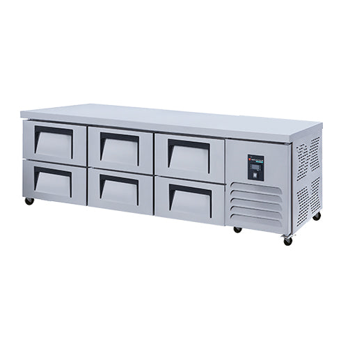 SOUBASSEMENT REFRIGERE POSITIF - 6 TIROIRS - 280 L - LONGUEUR 1600