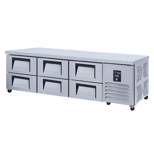 SOUBASSEMENT REFRIGERE POSITIF - 6 TIROIRS - 330 L - LONGUEUR 2000