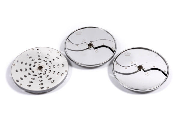 PACK PIZZA comprenant 1 disque à émincer de 2.5 mm, 1 disque à émincer de 4 mm et 1 disque à râper de 5 mm. - DYNAMIC - CL6000