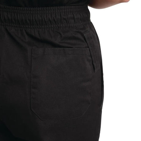 Pantalon de cuisine mixte traité au Teflon Easyfit noir L - FRANCE CHR