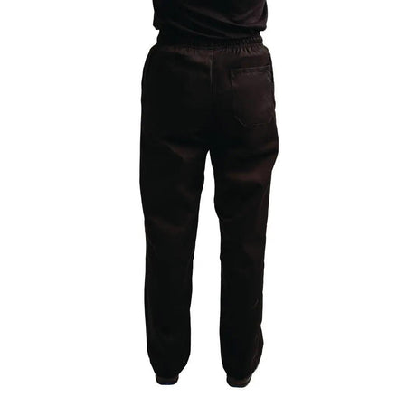 Pantalon de cuisine mixte traité au Teflon Easyfit noir L - FRANCE CHR