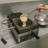 Gaufrier électrique ouverture 180° - basculement avant / arrière - Ronde - KRAMPOUZ