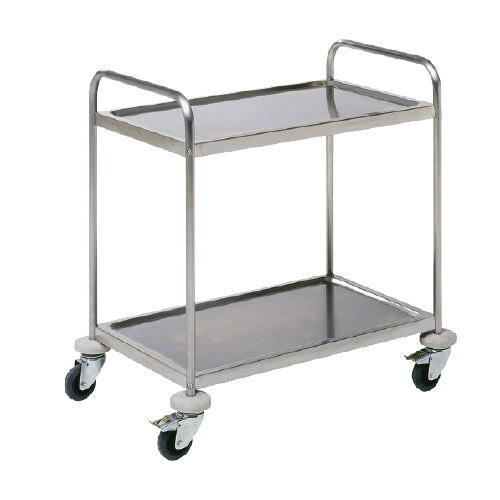 CHARIOTS DE SERVICE - 2 NIVEAUX - LONGUEUR 100