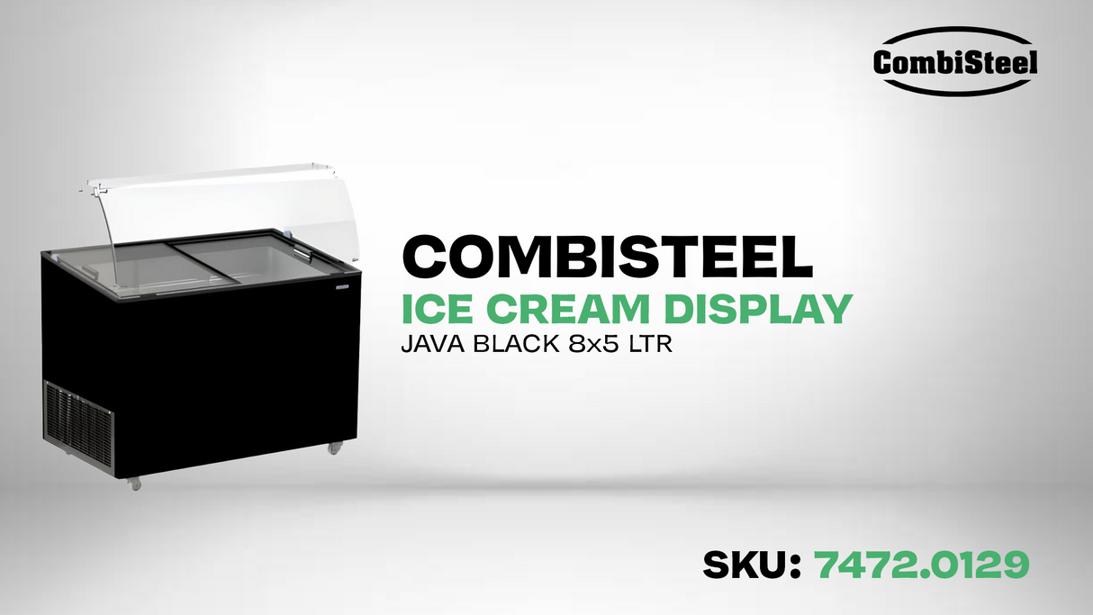VITRINE À CREME GLACÉE CORSICA NOIR 6X5 LTR - 7472.0124 - COMBISTEEL