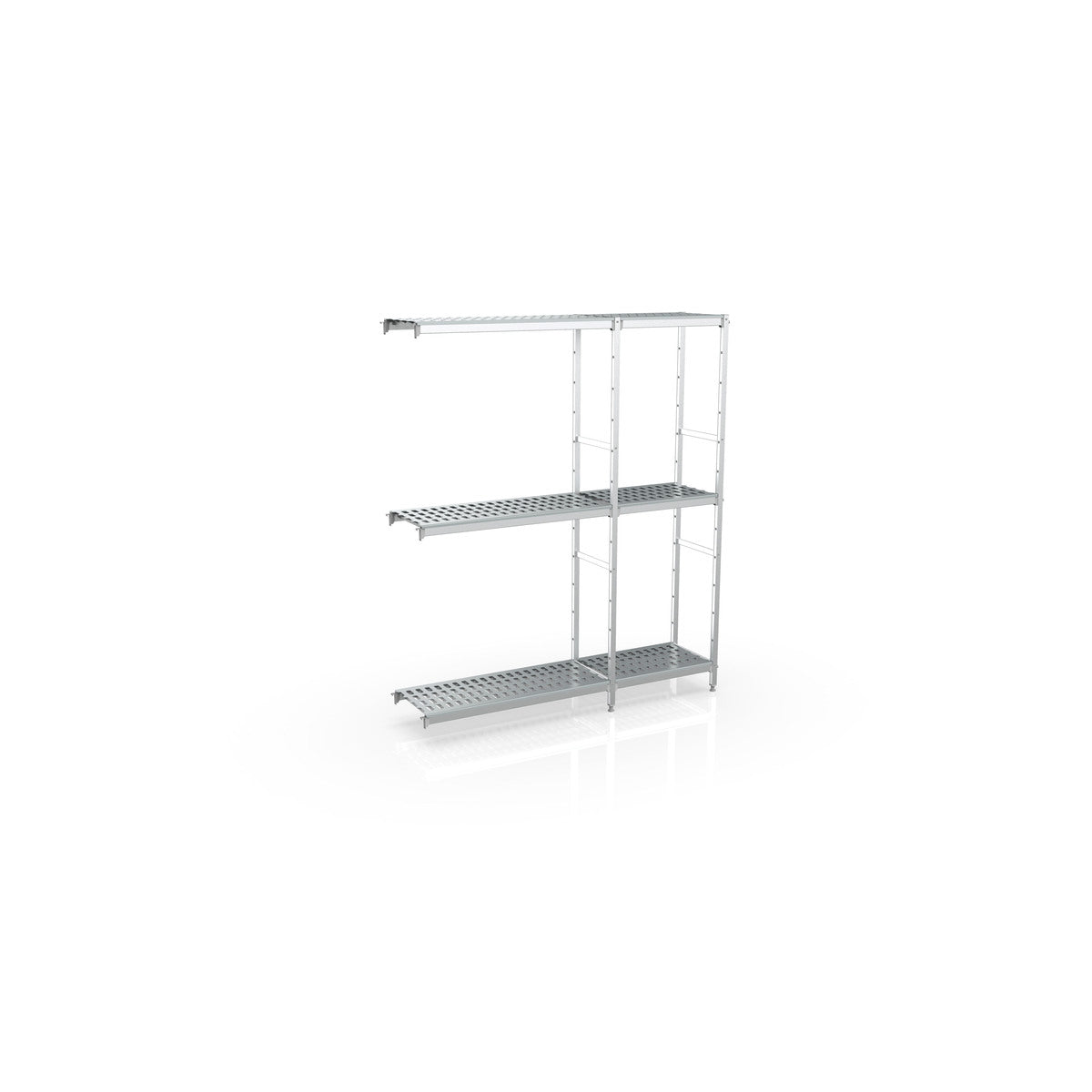 Rayonnage d'angle 2580x1370x400 3 niv - A21 - CODIGEL