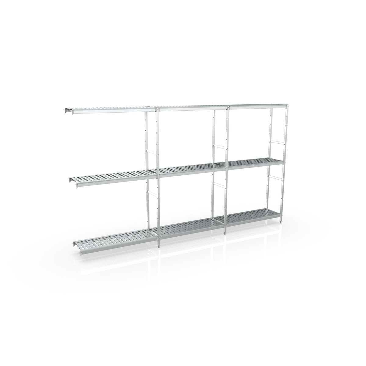 Rayonnage d'angle 4115x1370x400 3 niv - A36 - CODIGEL