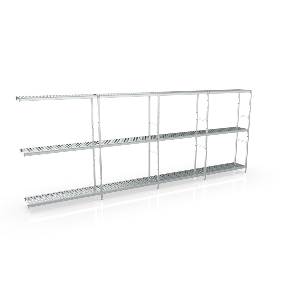 Rayonnage d'angle 5150x1370x400 3 niv - A46 - CODIGEL