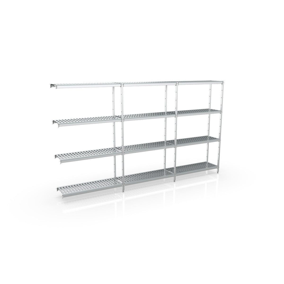 Rayonnage d'angle 4615x1370x400 4 niv - A101 - CODIGEL
