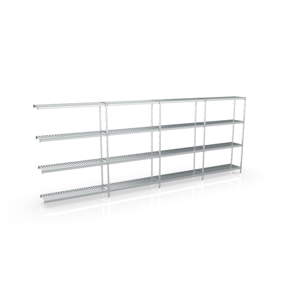 Rayonnage d'angle 5150x1370x400 4 niv - A106 - CODIGEL