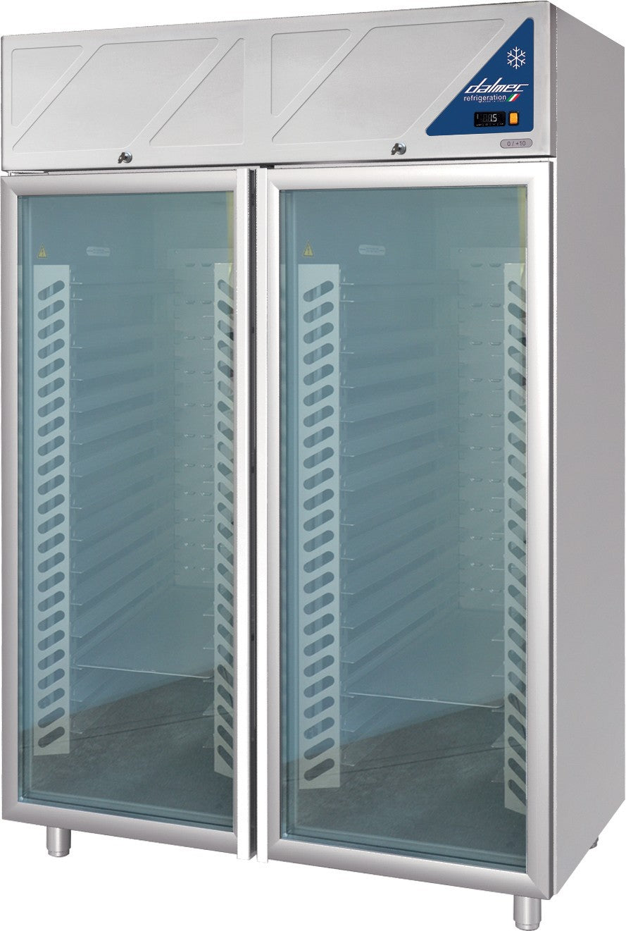 Armoire pâtissière positive -2/+10°C - 1400 L - 600 x 400 - 2 portes vitrées - DAP1400PV-3 - Dalmec