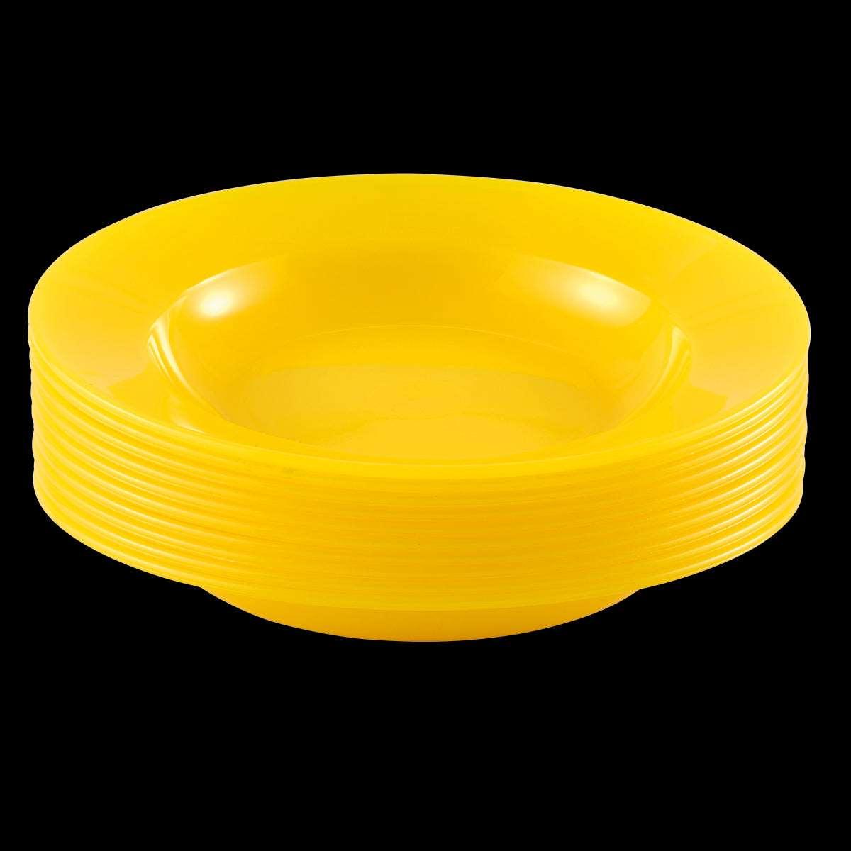 Assiettes - lot de 10 - jaune