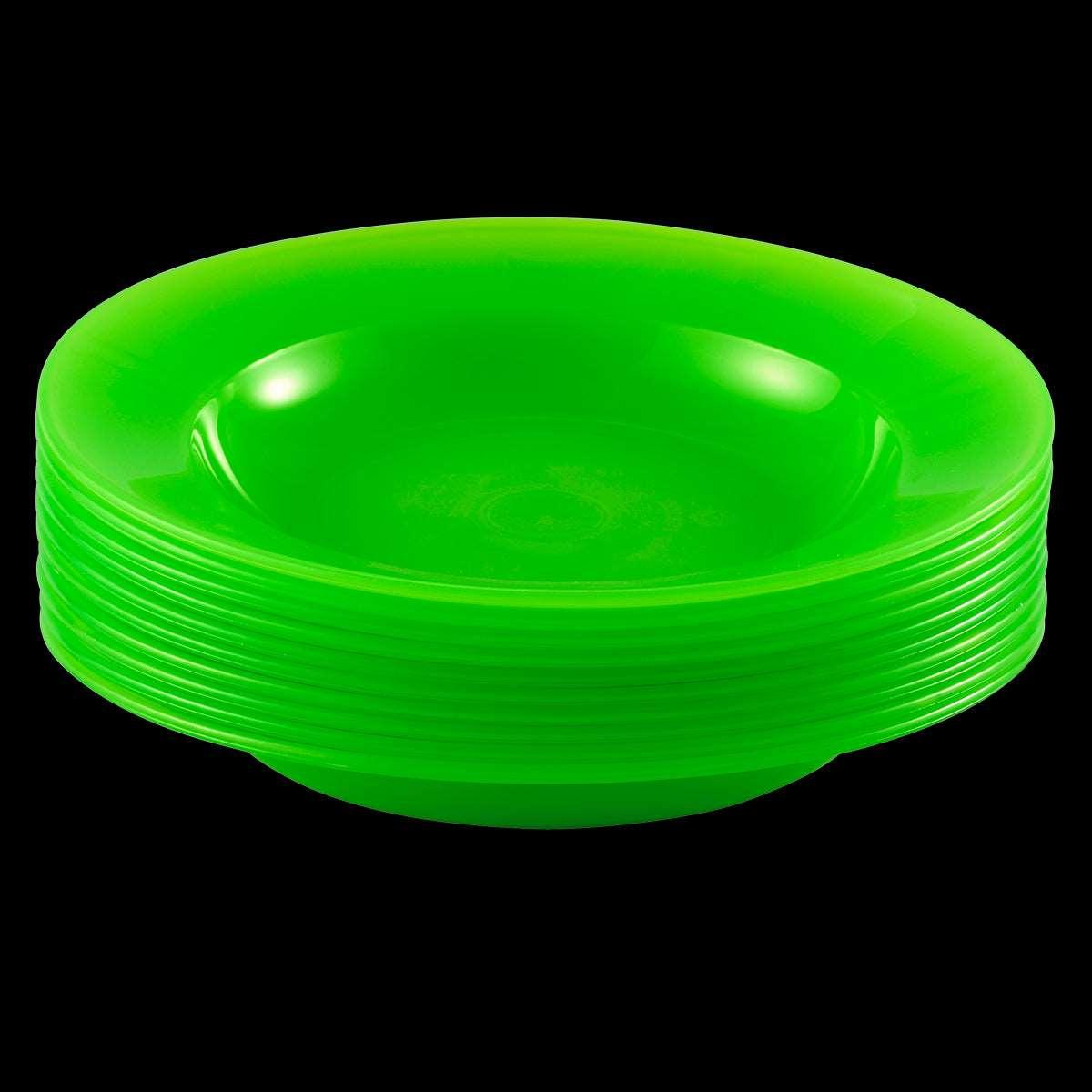 Assiettes - lot de 10 - vert