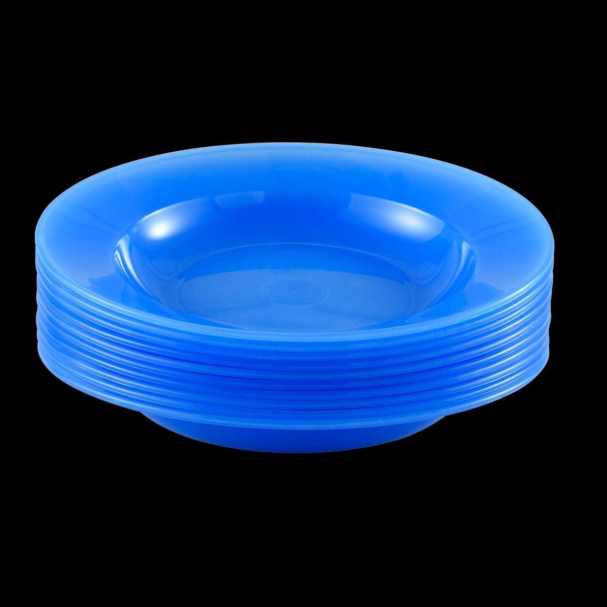 Assiettes - lot de 10 - bleu