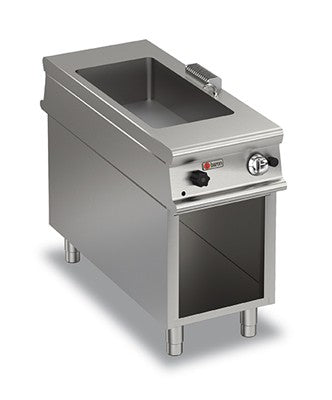 Bain-marie gaz sur placard ouvert - 1 bac GN 1/3 + 1 bac GN 1/1 - Gamme 1100 - Baron