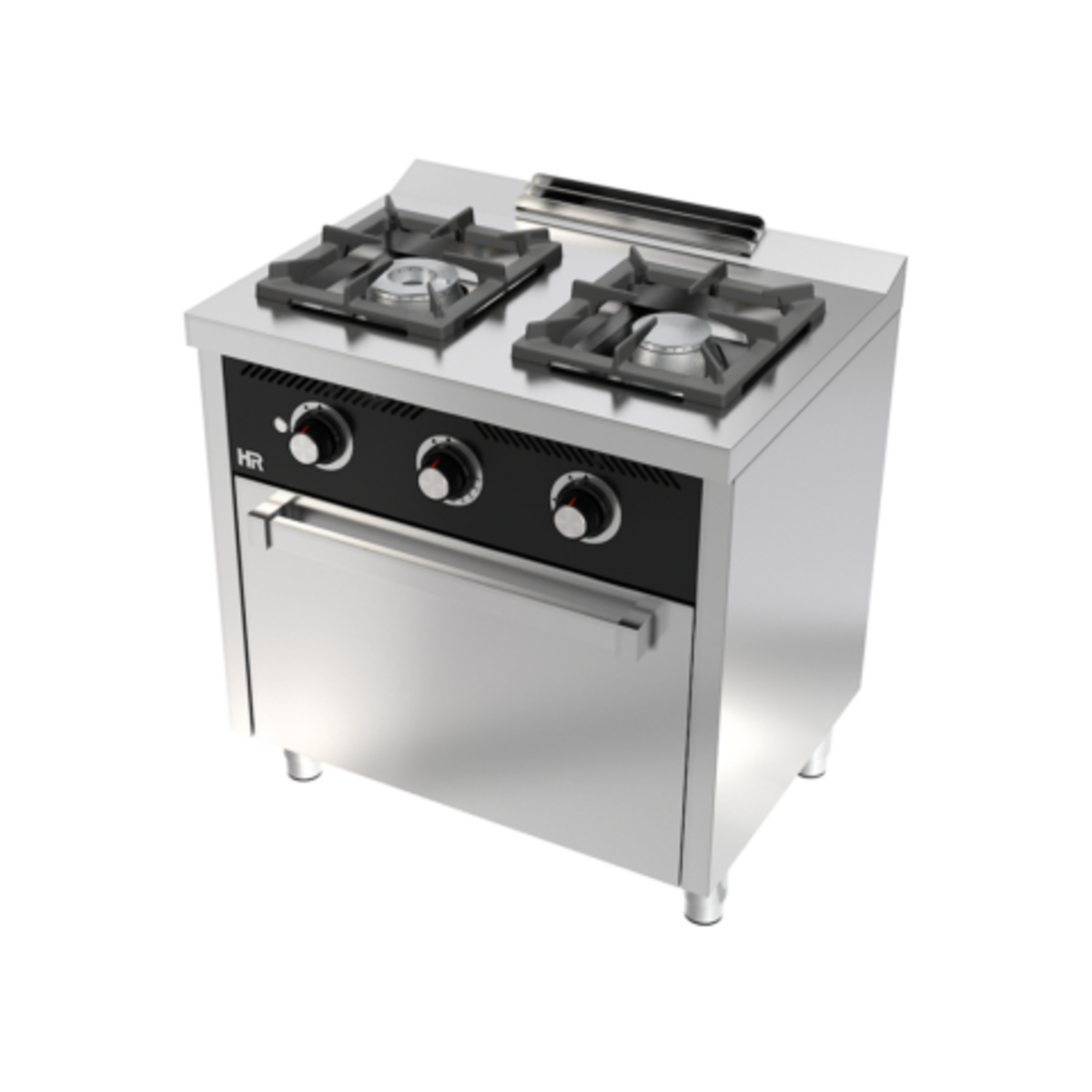Fourneau 2 feux vifs s/600 avec four á gaz - C2F600H - CODIGEL