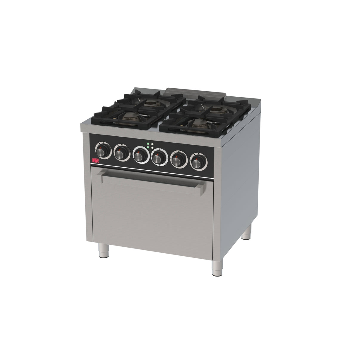 Fourneau 4 feux vifs s/750  avec four électrique - C4F750HE - CODIGEL