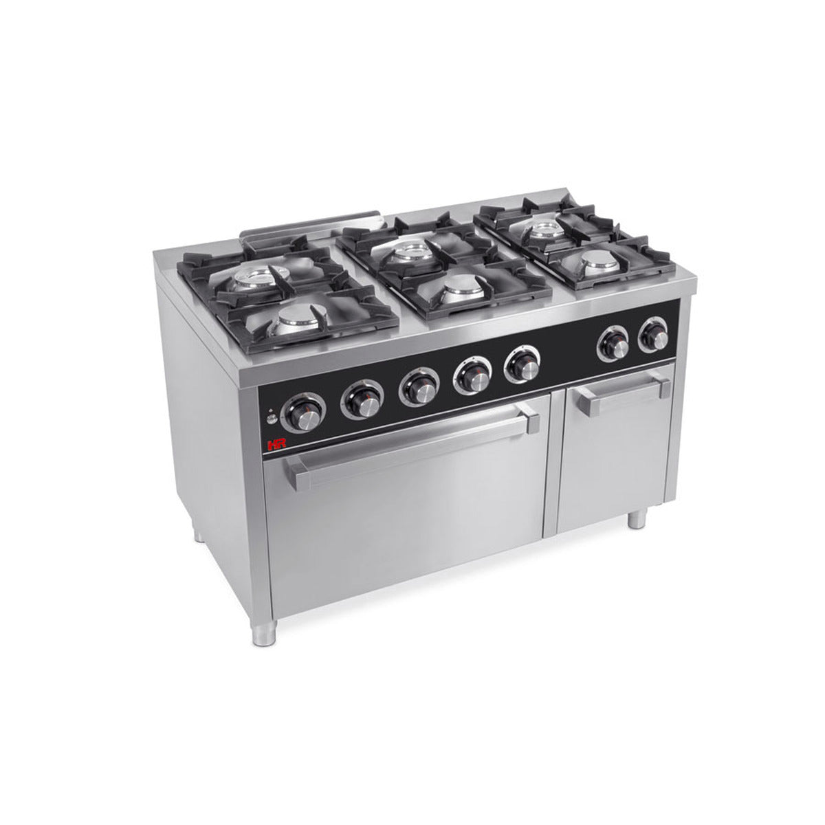 Fourneau 6 feux vifs s/750  avec four á gaz  - C6F750H - CODIGEL