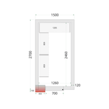 Panneaux de chambre froide 120 mm - CR 150x270x220 - TEFCOLD