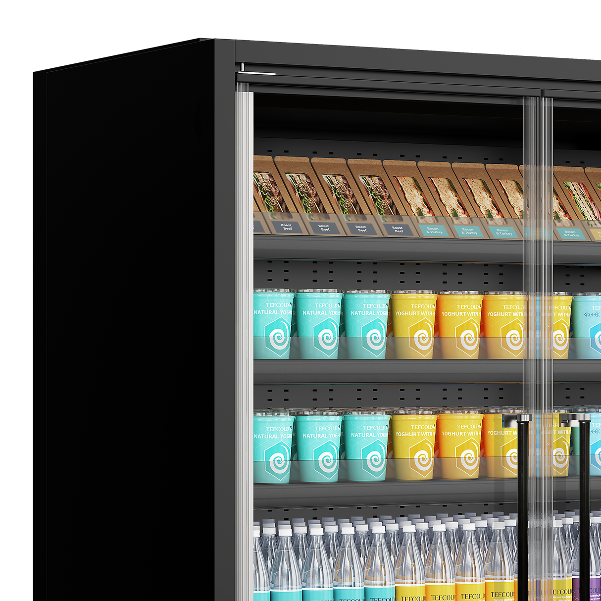 Vitrine réfrigérée pour supermarché - Galaxy+ GP10FGD Black - TEFCOLD