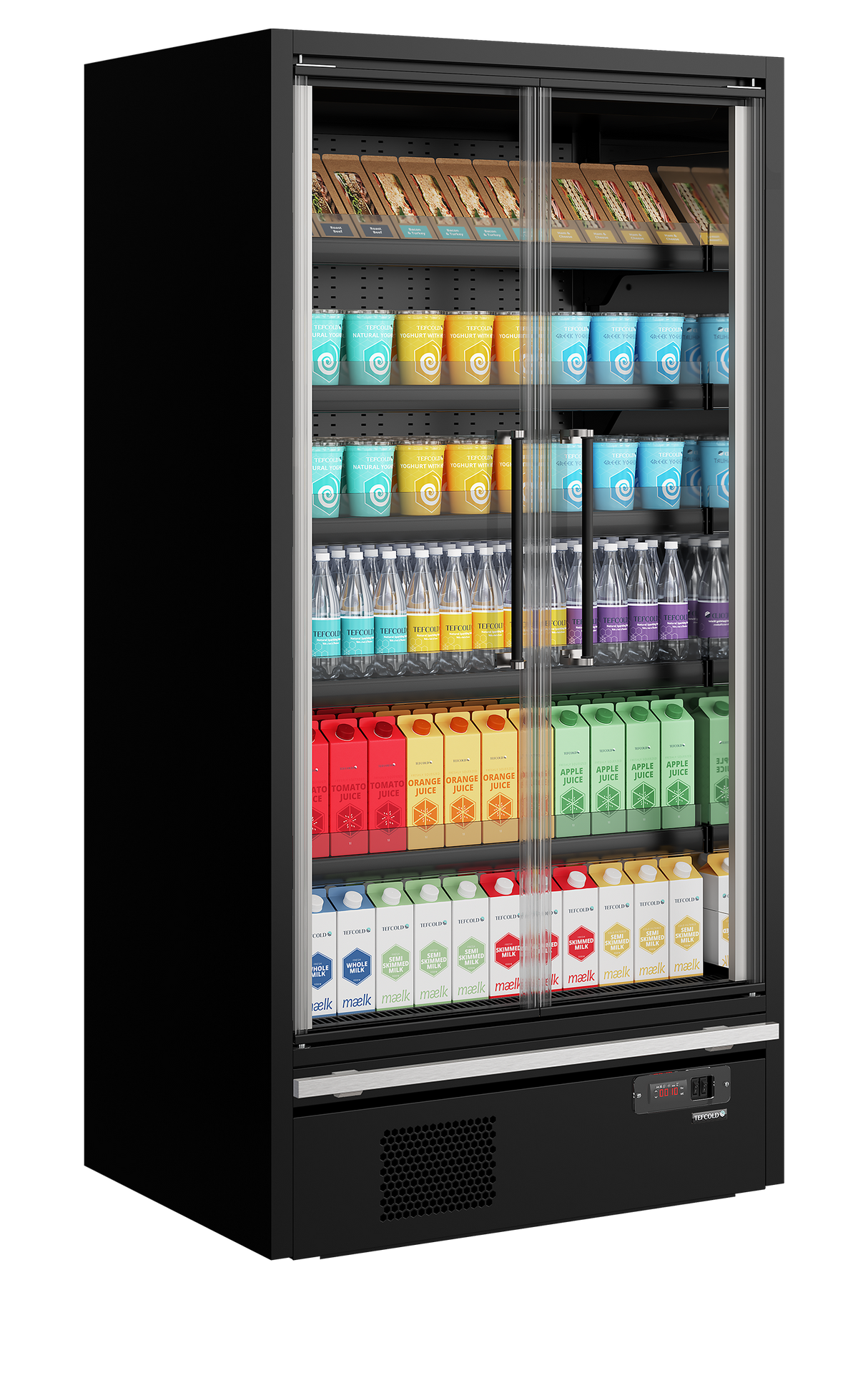 Vitrine réfrigérée pour supermarché - Galaxy+ GP10FGD Black - TEFCOLD