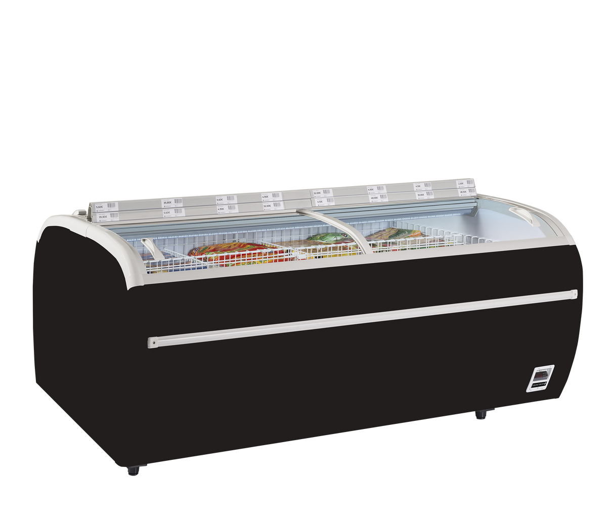 Réfrigérateur / congélateur de supermarché noir - TWIN 220B-CF - TEFCOLD
