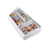 Congélateur de supermarché noir - TWIN 220B-F - TEFCOLD