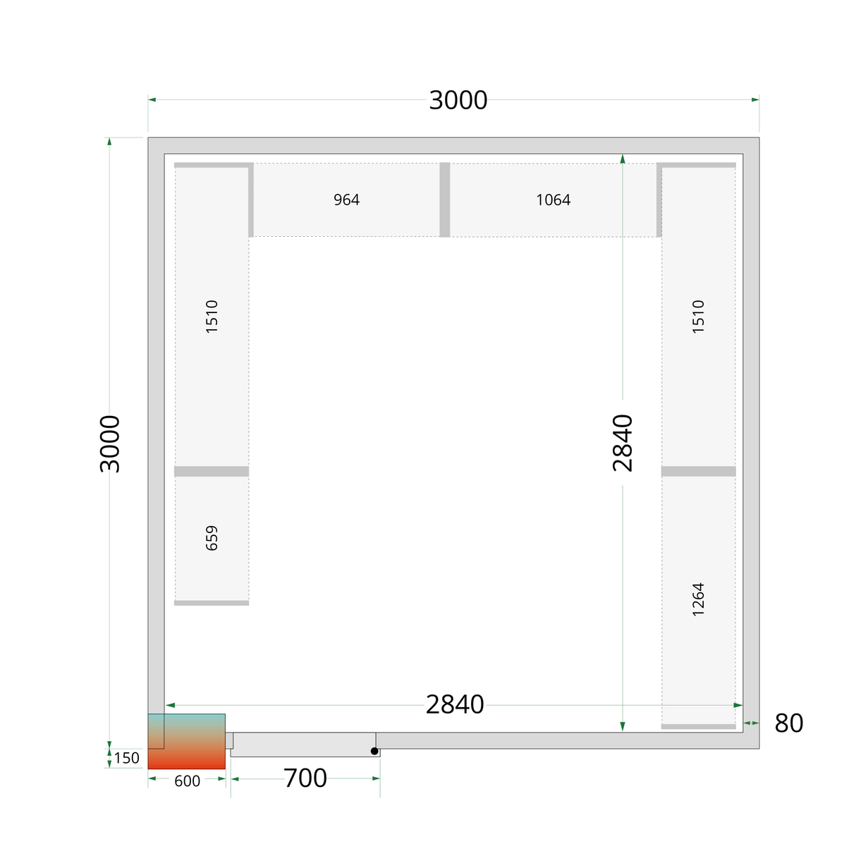 CRPF3030 - Shelf Rack System Kit