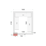 Panneaux de chambre froide 120 mm - CR 180x210x220 - TEFCOLD