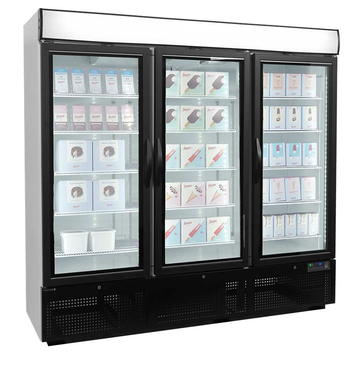 Congélateurs verticaux de vitrine - NF7500G - TEFCOLD