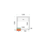 Panneaux de chambre froide 80 mm - CR 120x120x220 - TEFCOLD