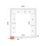Chambre froide négative - CRNF2427WD - TEFCOLD