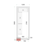 Panneaux de chambre froide 120 mm - CR 120x300x220 - TEFCOLD