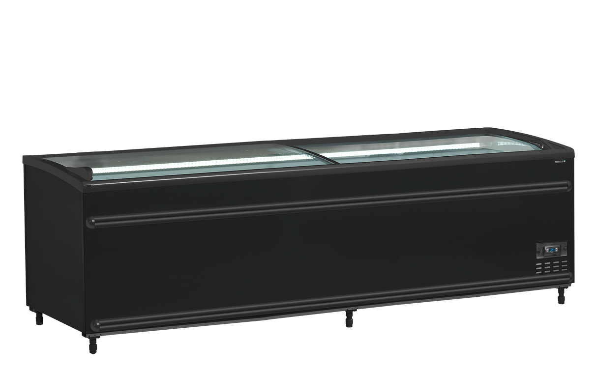 Réfrigérateur / congélateur de supermarché noir - SFI250B-CF VS - TEFCOLD