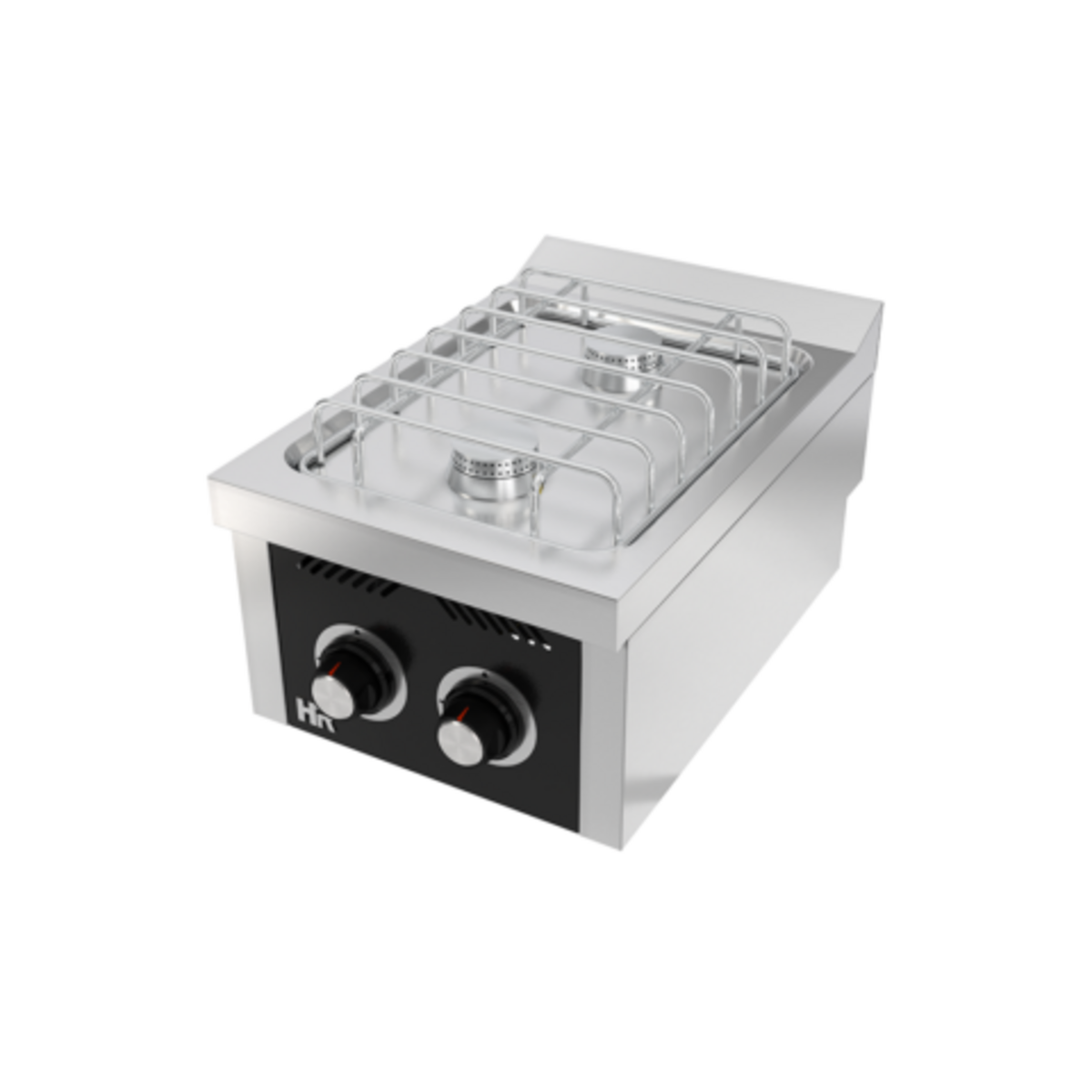 Fourneau "basic" 2 feux vifs s/600 á poser  - CB2F600S - CODIGEL