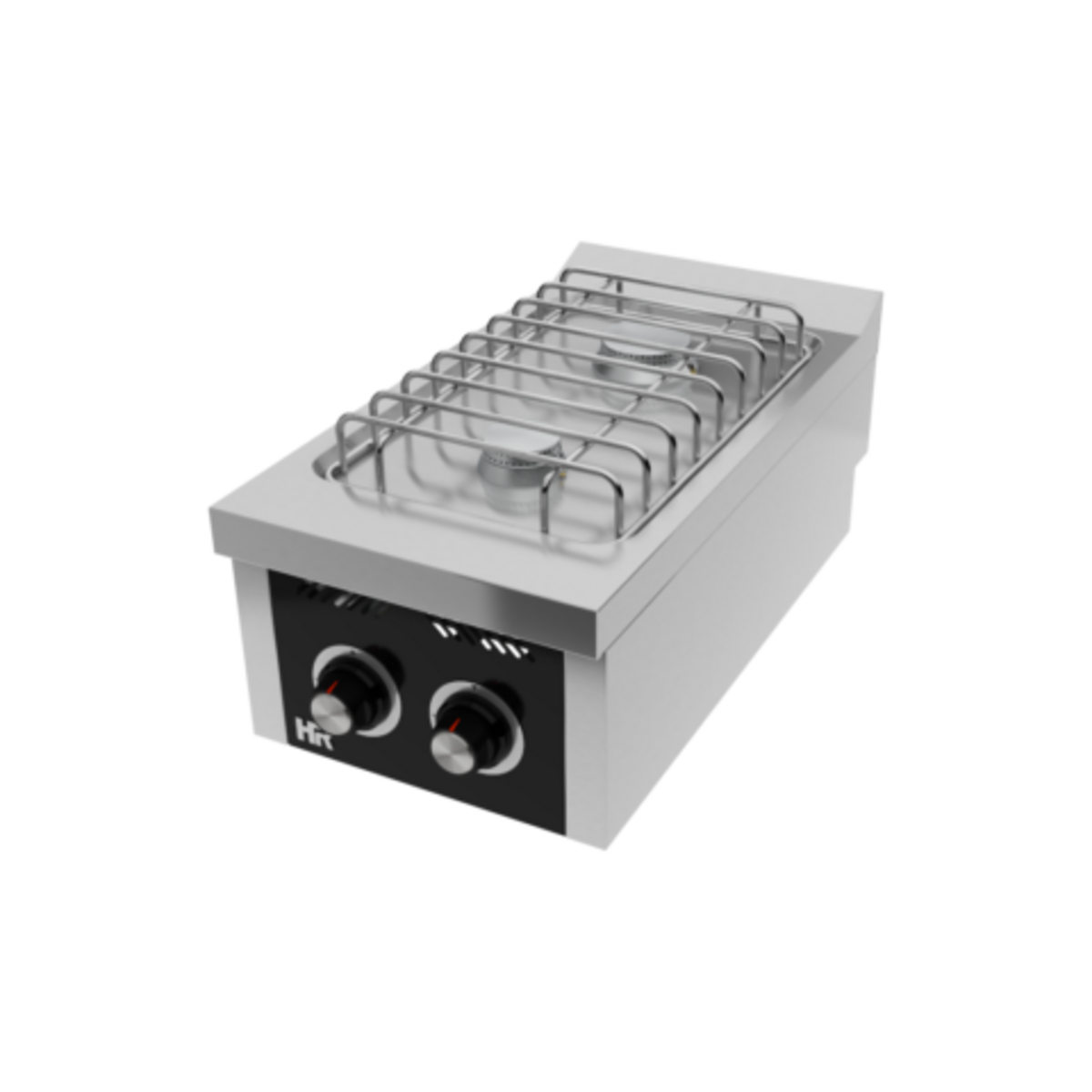 Fourneau "basic" 2 feux vifs s/750  á poser  - CB2F750S - CODIGEL