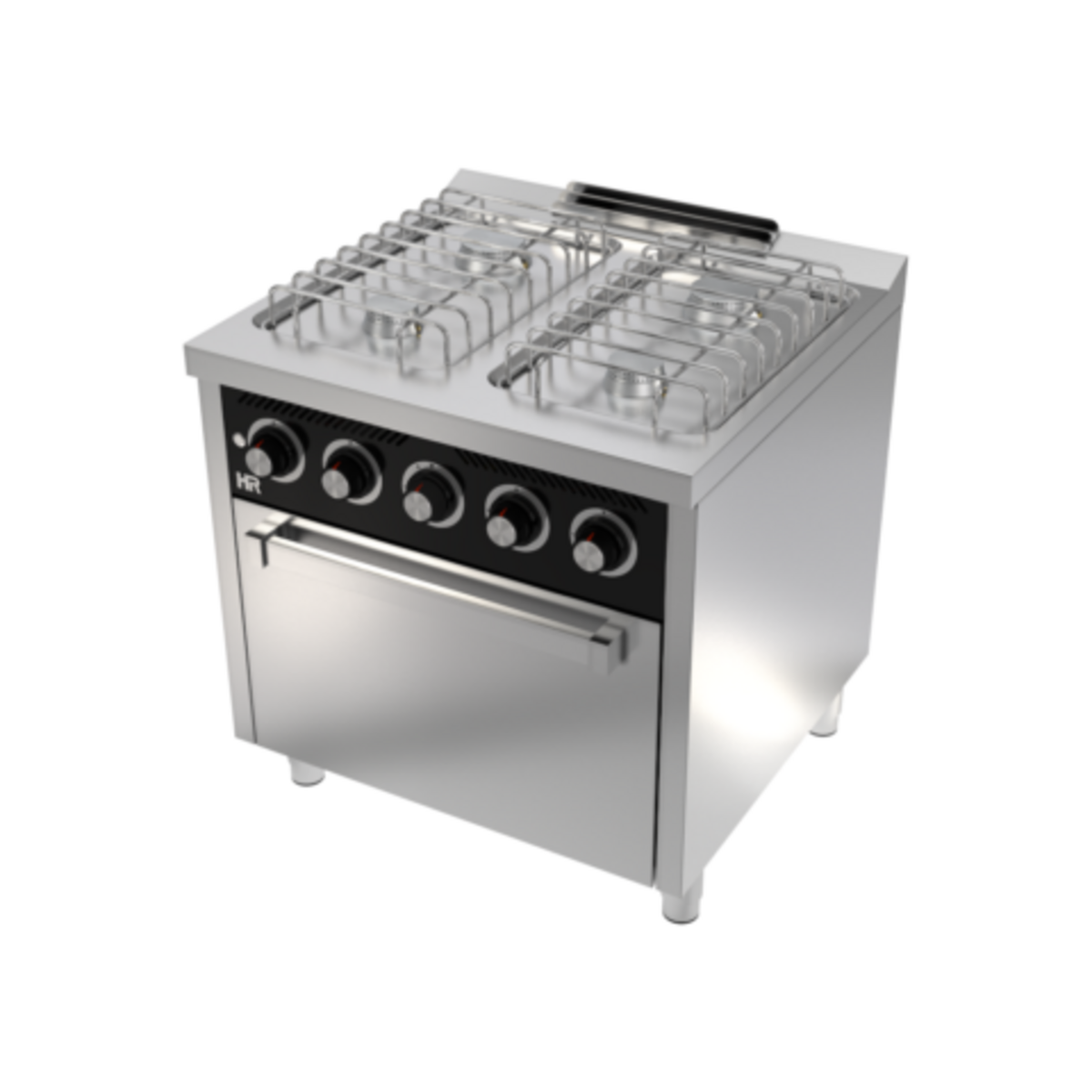 Fourneau "basic" 4 feux vifs s/750  avec four á gaz  - CB4F750H - CODIGEL