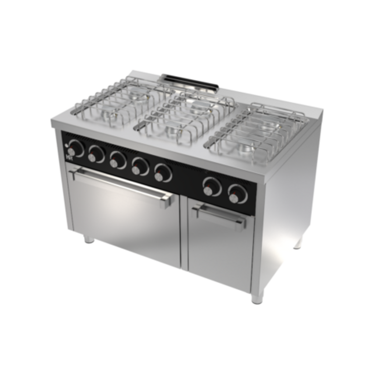 Fourneau "basic" 6 feux vifs s/750  avec four á gaz  - CB6F750H - CODIGEL