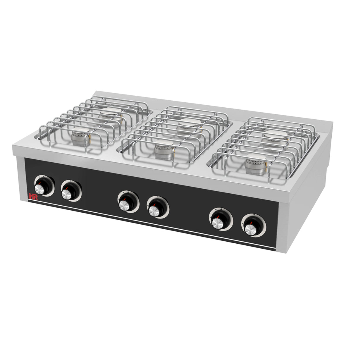 Fourneau "basic" 6 feux vifs s/750  á poser  - CB6F750S - CODIGEL