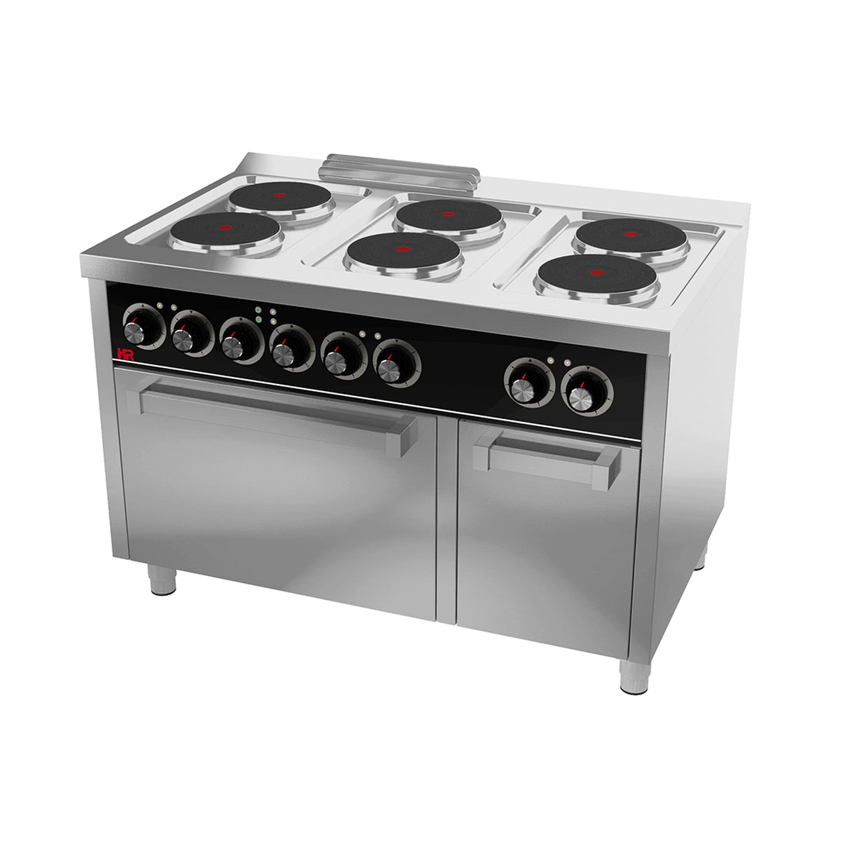 Fourneau électrique 6 plaques s/750 avec four électrique - CE6P750H - CODIGEL