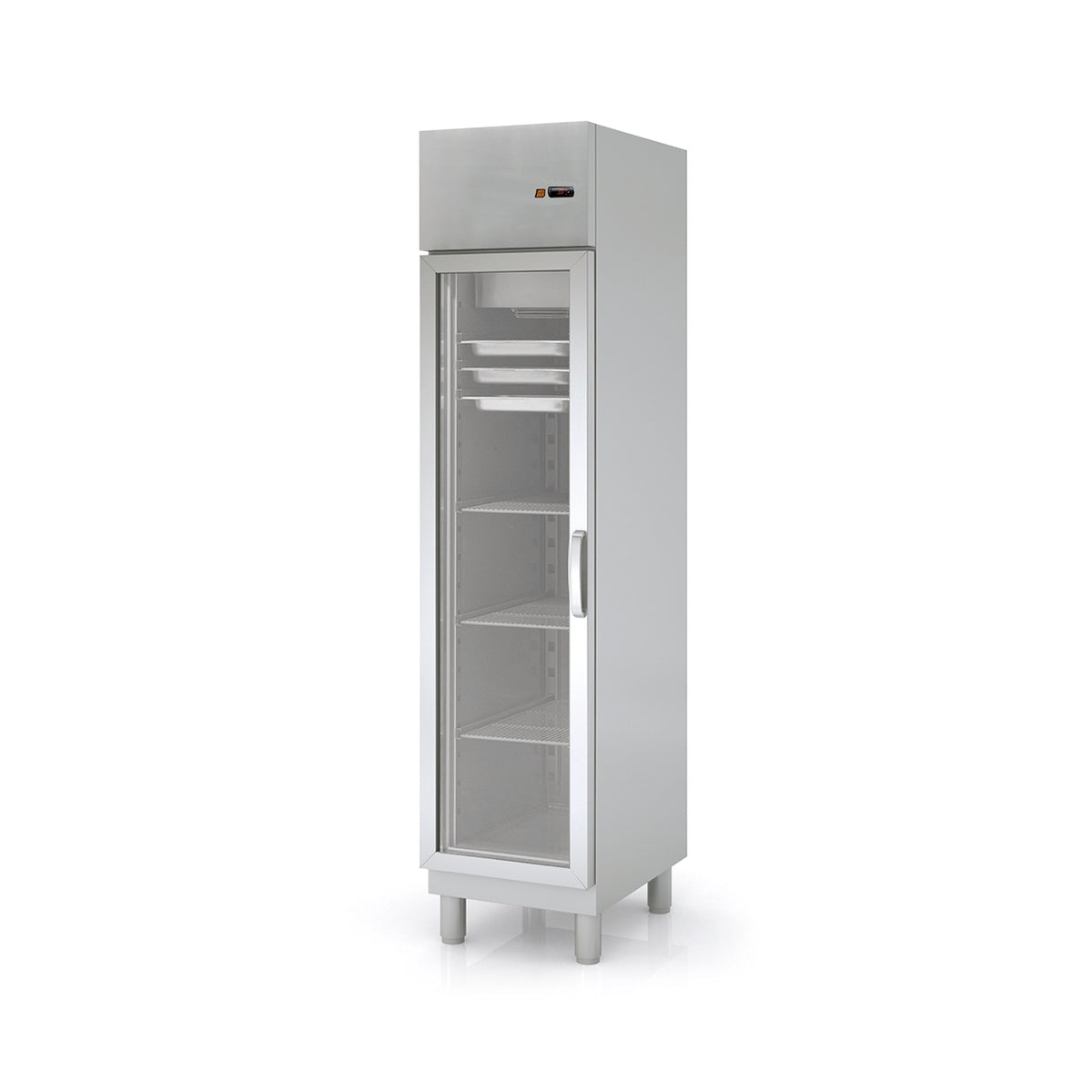 Armoire GN2/1 côtés emboutis positive 1 p. vitrée - CGRE-50 - CODIGEL