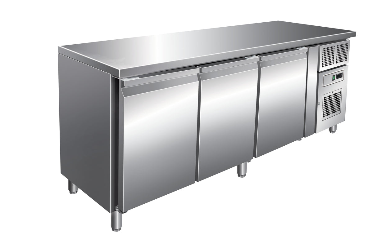 Desserte réfrigérée positive 386 L - 3 portes - Avec groupe logé -  Sans dosseret - SN3101TN - Nosem