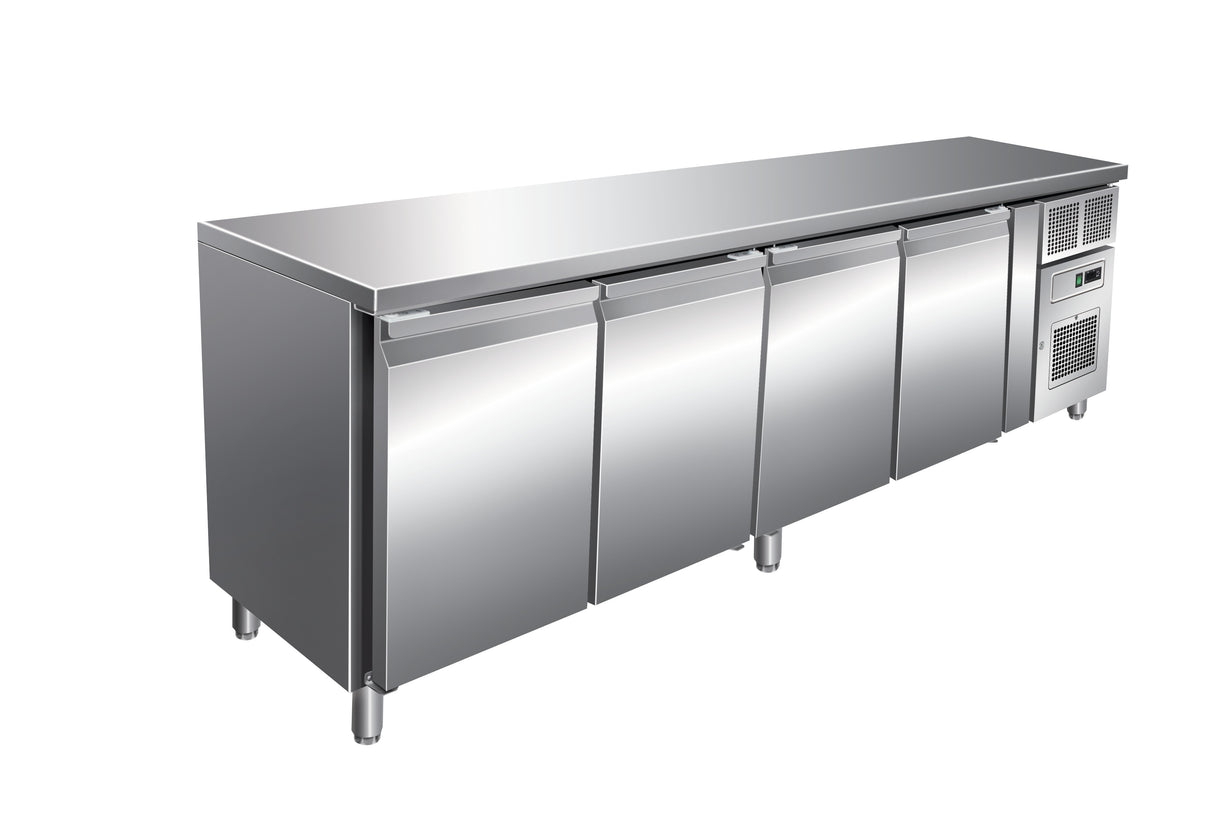 Desserte réfrigérée positive 511 L - 4 portes - Avec groupe logé - Sans dosseret - SN4101TN - Nosem