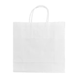 Petits sacs en papier avec poignée torsadée Fiesta Recyclable blancs (lot de 250)
