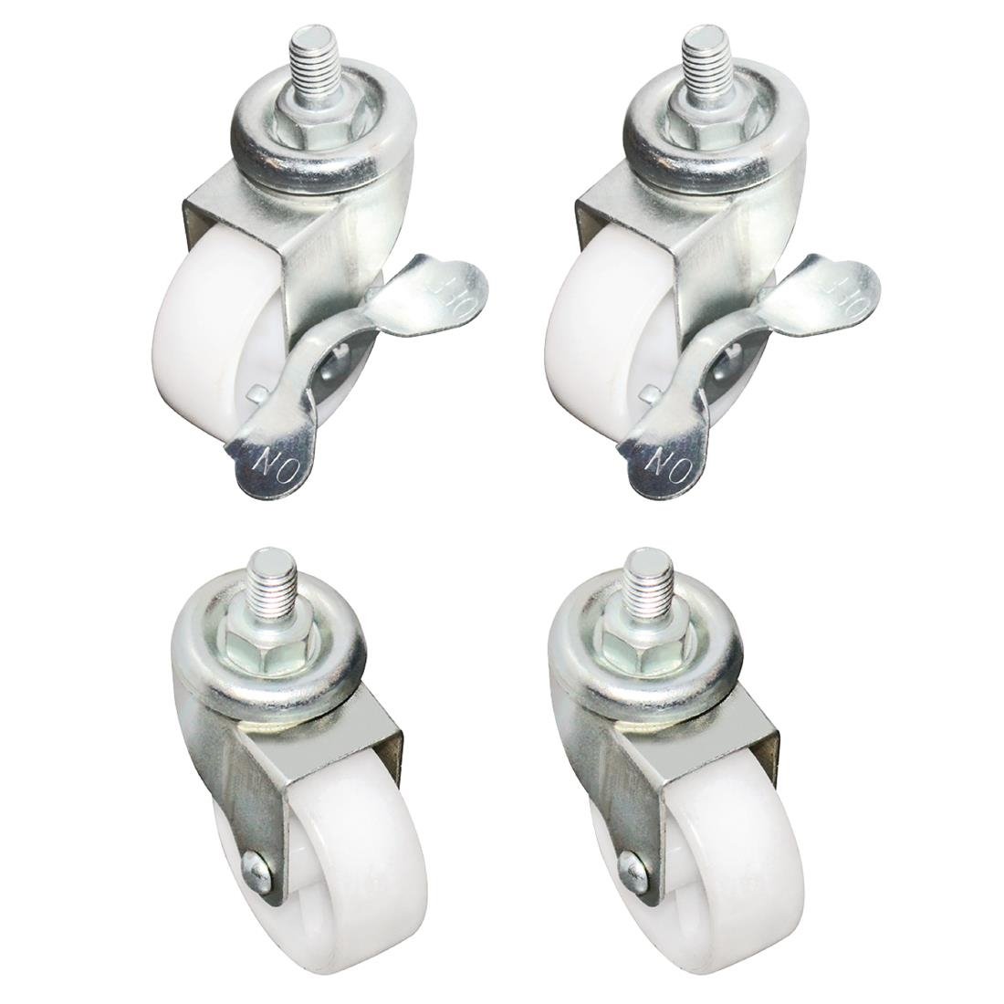 Ensemble de roulettes standard avec frein Polar (lot de 4) - NISBETS