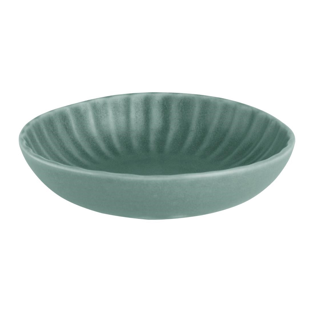 Assiettes calottes Olympia Corallite vertes 160x40mm (lot de 6)
