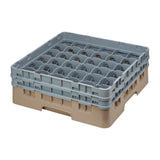Casier à verres 36 compartiments Camrack Cambro beige hauteur max 174mm