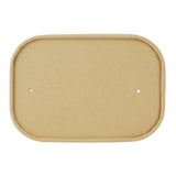 Couvercles en papier Fiesta Recyclable pour barquettes rectangulaires (Lot de 300)