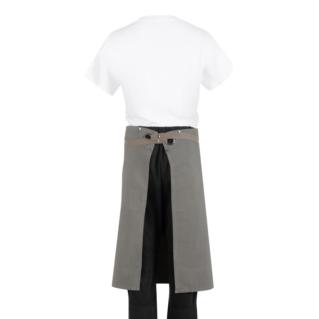 Tablier bistro en toile de coton Southside kaki