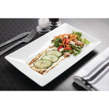 Plat rectangulaire de service 310 x 180mm Olympia (Lot de 2) - NISBETS