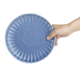 Assiettes plates Olympia Corallite bleues 205 mm (lot de 6)